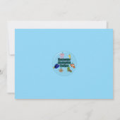 Océan sous la mer Invitation d'anniversaire (Dos)