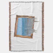 Ocean Spilling out of Afbeelding Lijst Deken (Voorkant Verticaal)