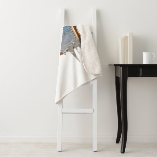 Ocean Spilling out of Afbeelding Lijst Sherpa Deken (In situ)