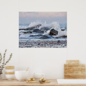 Ocean Splash-Waterverf Poster (Keuken)