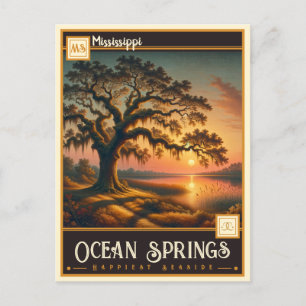 Ocean Springs, Mississippi    Briefkaart