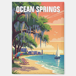 Ocean Springs Mississippi Reizen Magneet