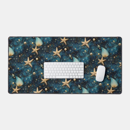Ocean Starfish Motif Desk Mat (Clavier et souris)