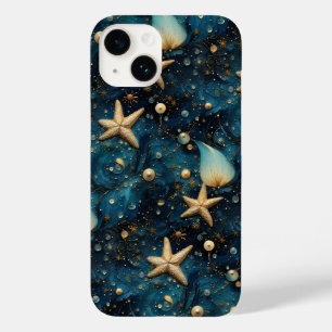 Ocean Starfish Motif iPhone 14 Coque