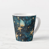 Ocean Starfish Pattern Latte Mok (Rechterhoek)
