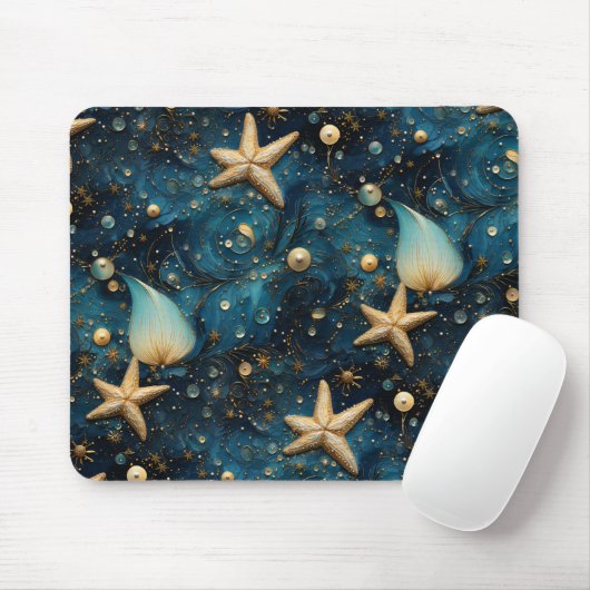 Ocean Starfish Pattern Muismat (Met muis)