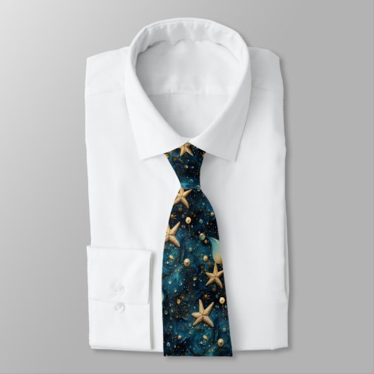 Ocean Starfish Pattern Stropdas (Gebonden)