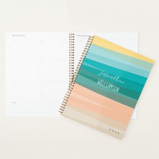 Ocean Stripe Planner (Display)