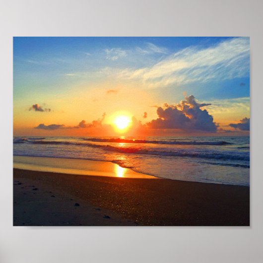 Ocean Sun Poster (Voorkant)