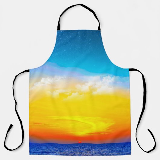 Ocean Sunrise Apron Schort (Voorkant)