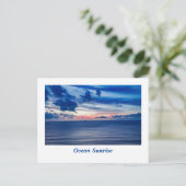 Ocean Sunrise Briefkaart (Staand voorkant)