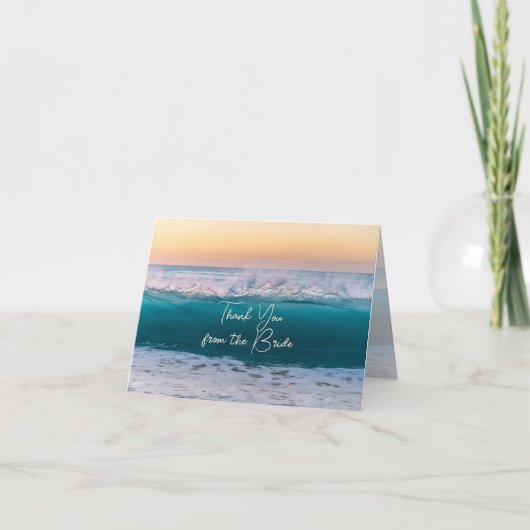 Ocean Sunrise Douche Bedankt van Bride (Voorkant)