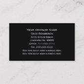 Ocean Sunrise : Monogram Visitekaartjes (Achterkant)