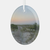 Ocean Sunrise-ornament Glas Ornament (Voorkant links)