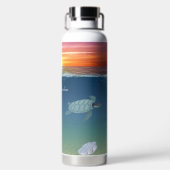 Ocean Sunrise & Turtles Bouteille d'eau (Plage)