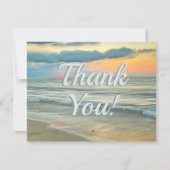 Ocean Sunset 0735 Bedankkaart (Voorkant)