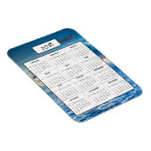 Ocean Sunset 2018 - Magnet calendrier (Côté Droit)