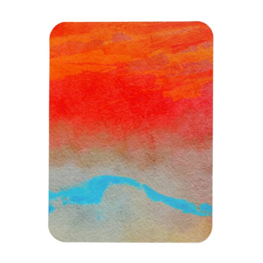 Ocean Sunset Abstract Magneet (Verticaal)