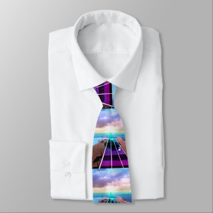 Ocean Sunset Bass Guitar Neck to Music Stropdas