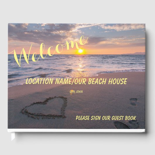 Ocean Sunset Beach House, B&B, Restaurant Welcome Gastenboek (Voorkant)
