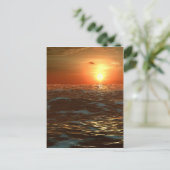 Ocean Sunset Briefkaart (Staand voorkant)