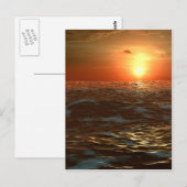 Ocean Sunset Briefkaart (Voorkant / Achterkant)