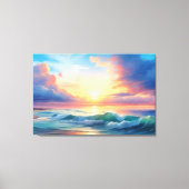 Ocean Sunset Canvas Afdruk (Voorkant)