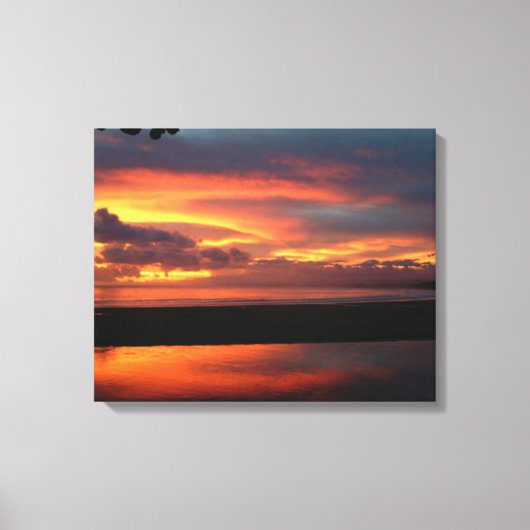 Ocean Sunset Canvas Print (Voorkant)