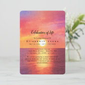 Ocean Sunset Celebration of Life Funeral (Staand voorkant)