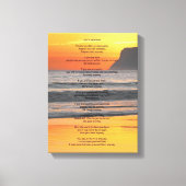 Ocean Sunset "Doe het hoe dan ook" Canvas Afdruk (Voorkant)