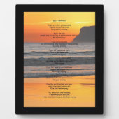 Ocean Sunset "Doe het hoe dan ook" Fotoplaat (Voorkant)