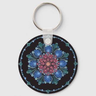 Ocean Sunset Dot Mandala Sleutelhanger