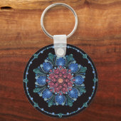 Ocean Sunset Dot Mandala Sleutelhanger (Voorkant)