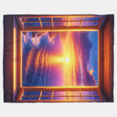 Ocean Sunset Fleece Deken (Voorkant (Horizontaal))