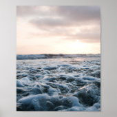 Ocean sunset in Southern California poster print (Devant)