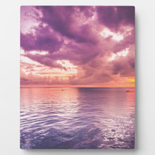 Ocean Sunset Inspirerend Fotoplaat