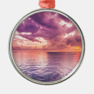 Ocean Sunset Inspirerend Metalen Ornament