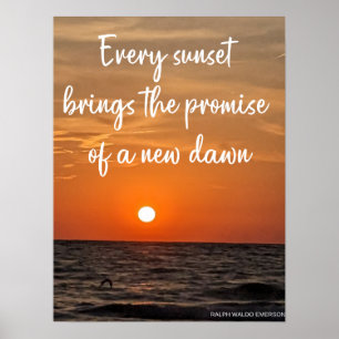 Ocean Sunset - Inspirerend offerte Poster