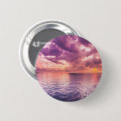 Ocean Sunset Inspirerend Ronde Button 5,7 Cm (Voorkant /achterkant)