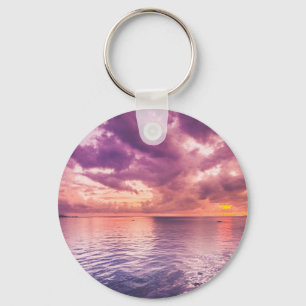 Ocean Sunset Inspirerend Sleutelhanger