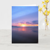 Ocean Sunset Kaart (Gele Bloem)