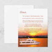 Ocean Sunset-kaart Informatiekaartje (Voorkant / Achterkant)