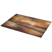 Ocean Sunset Landscape Glass Cutting Board Snijplank (Hoek)