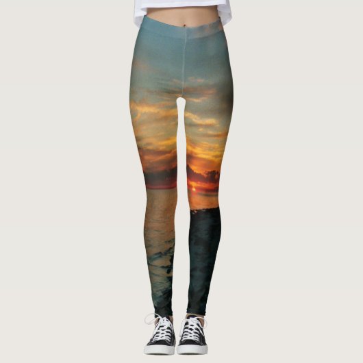 Ocean Sunset leggings (Voorkant)