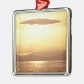 Ocean sunset metalen ornament (Links)