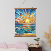 Ocean Sunset mozaïek kunst Hangend Wandkleed (Slaapkamer)