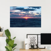 Ocean Sunset Poster (Thuiskantoor)