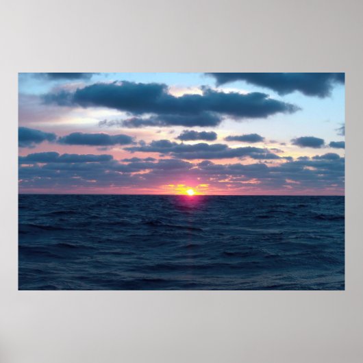 Ocean Sunset Poster (Voorkant)