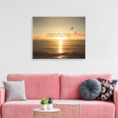OCEAN SUNSET QUOTE CANVAS AFDRUK (Insitu (Woonkamer))