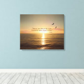 OCEAN SUNSET QUOTE CANVAS AFDRUK (Insitu (Houten vloer))